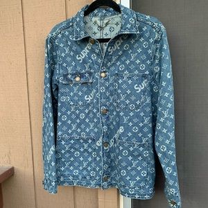 Supreme x LV denim jacket